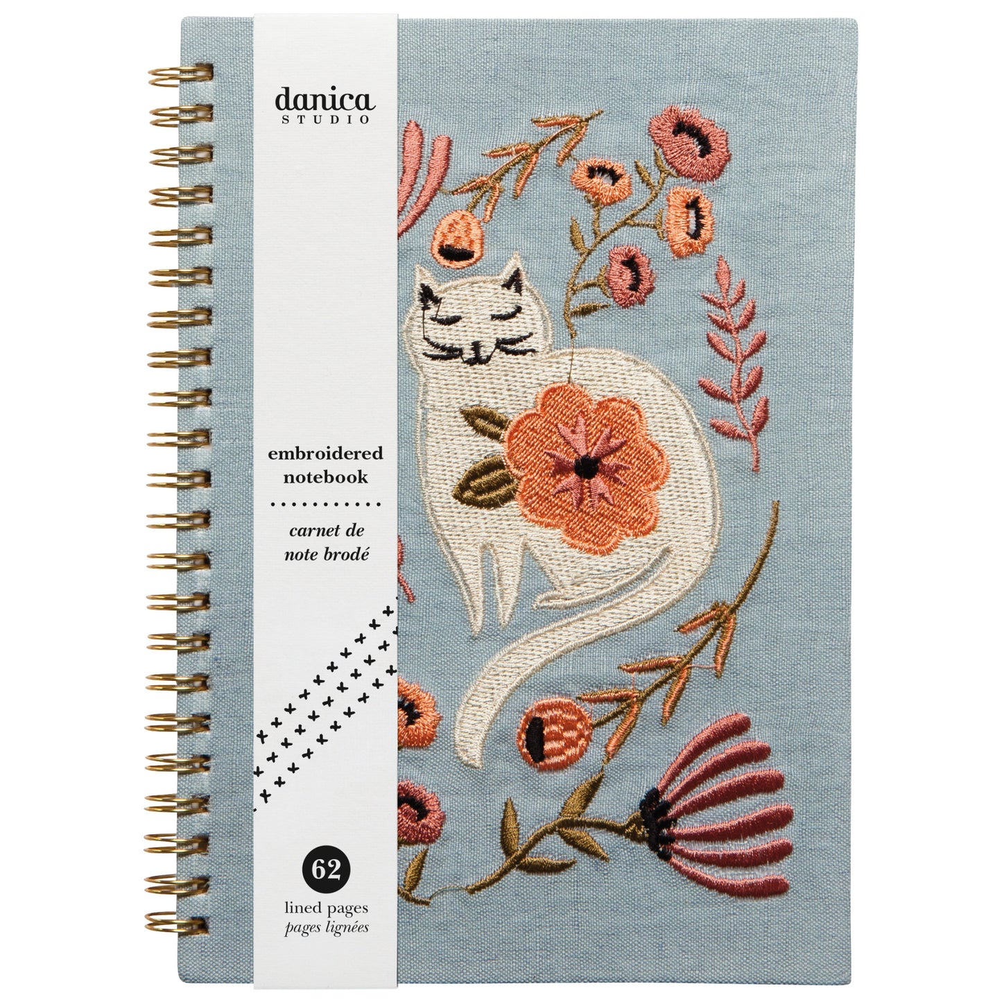 Catbloom Embroidered Notebook