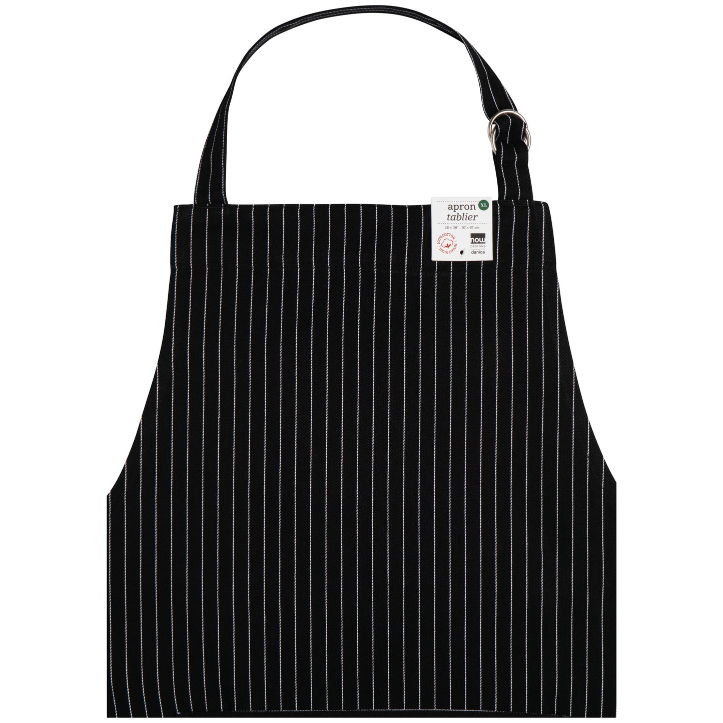 Black Pinstripe Oversized Mighty Apron