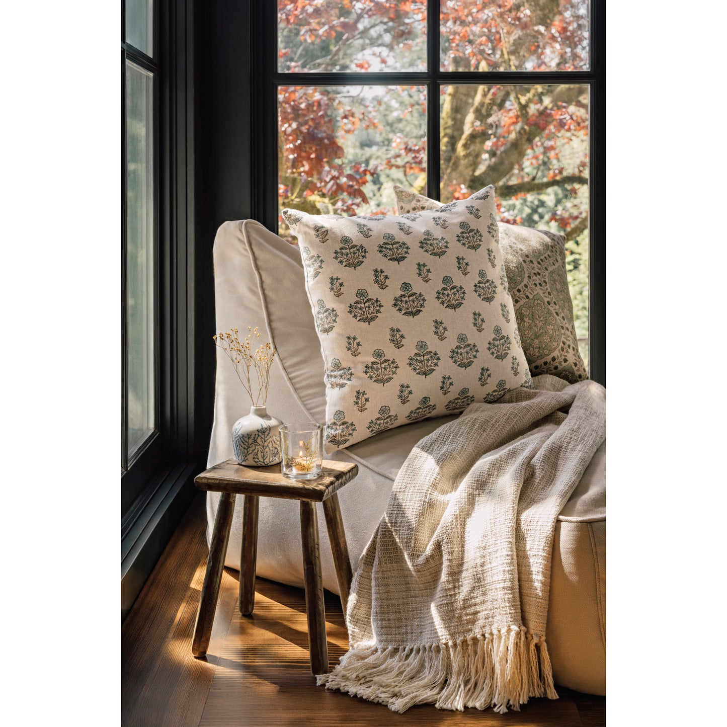 Ogee Block Print Pillow 20 x 20 inch