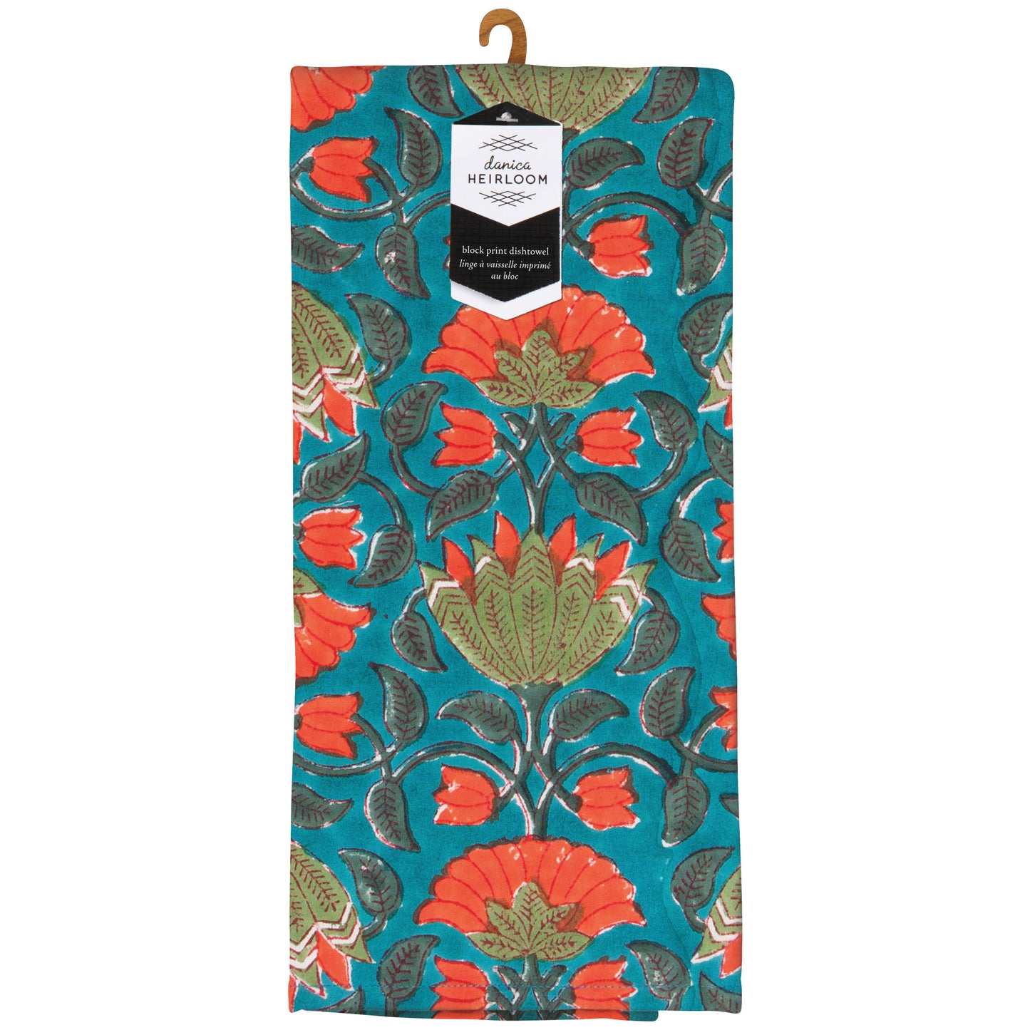 Allure Block Print Dishtowel