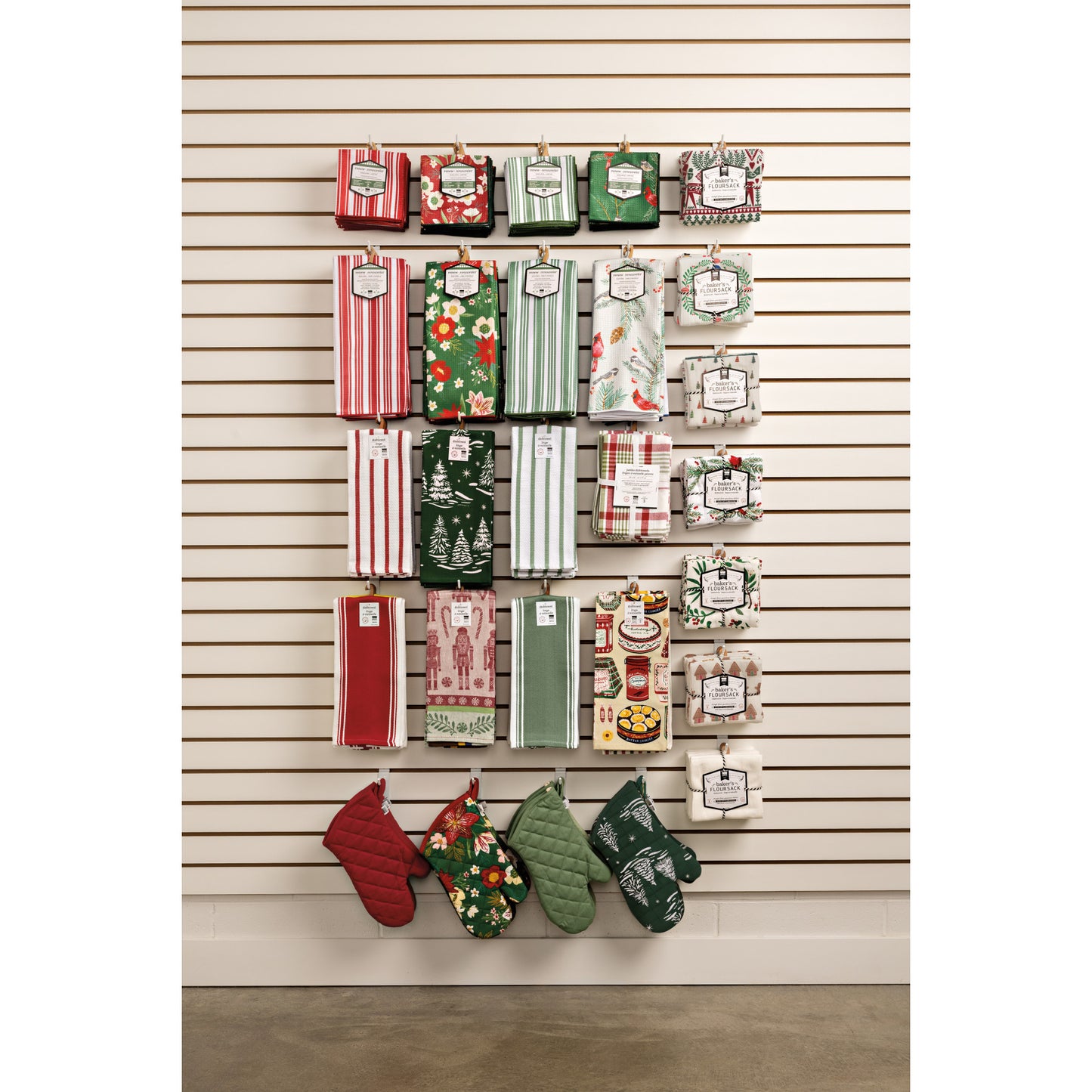 Amaryllis Christmas Recycled Microfibre Dishtowel