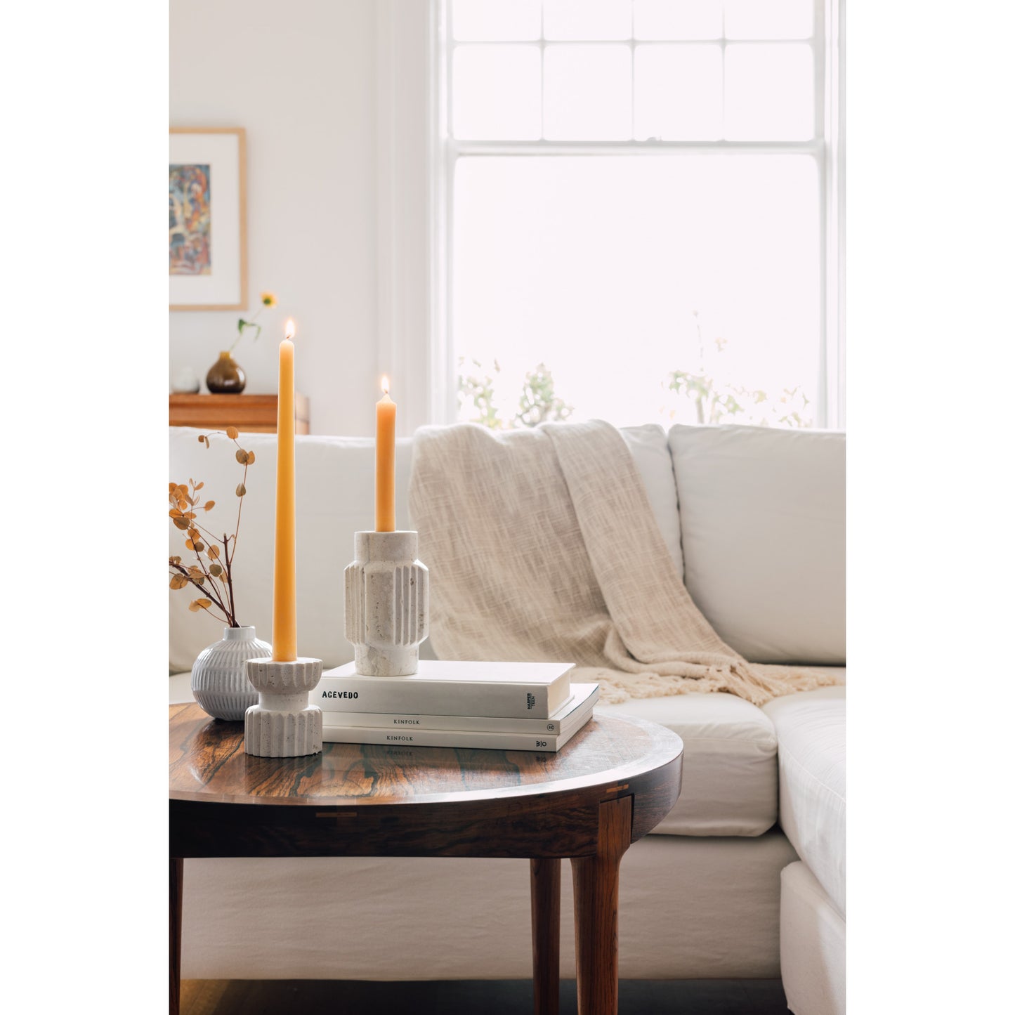 Pearl Ceramic Bud Vase