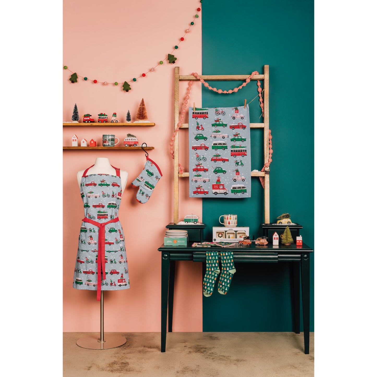 Holiday Traffic Christmas Dishtowel