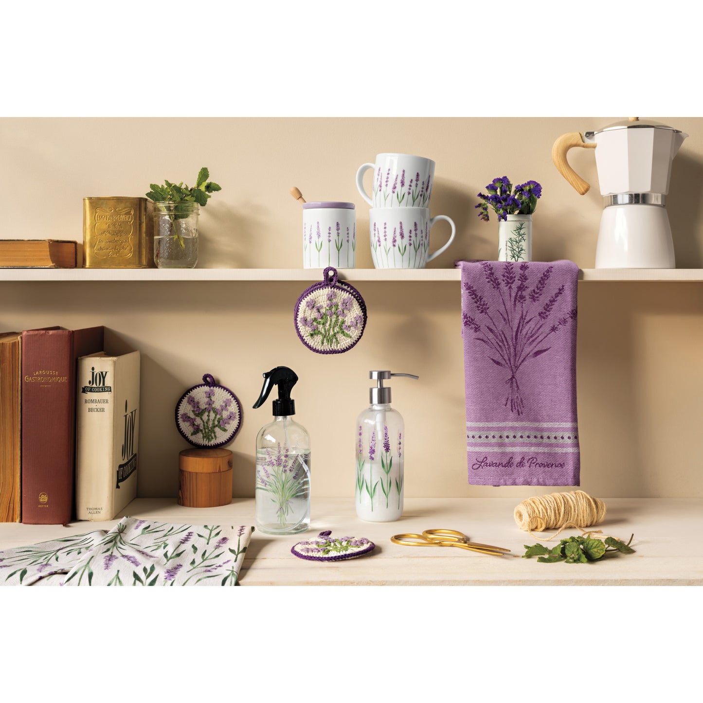 Lavender Terry Dishtowel