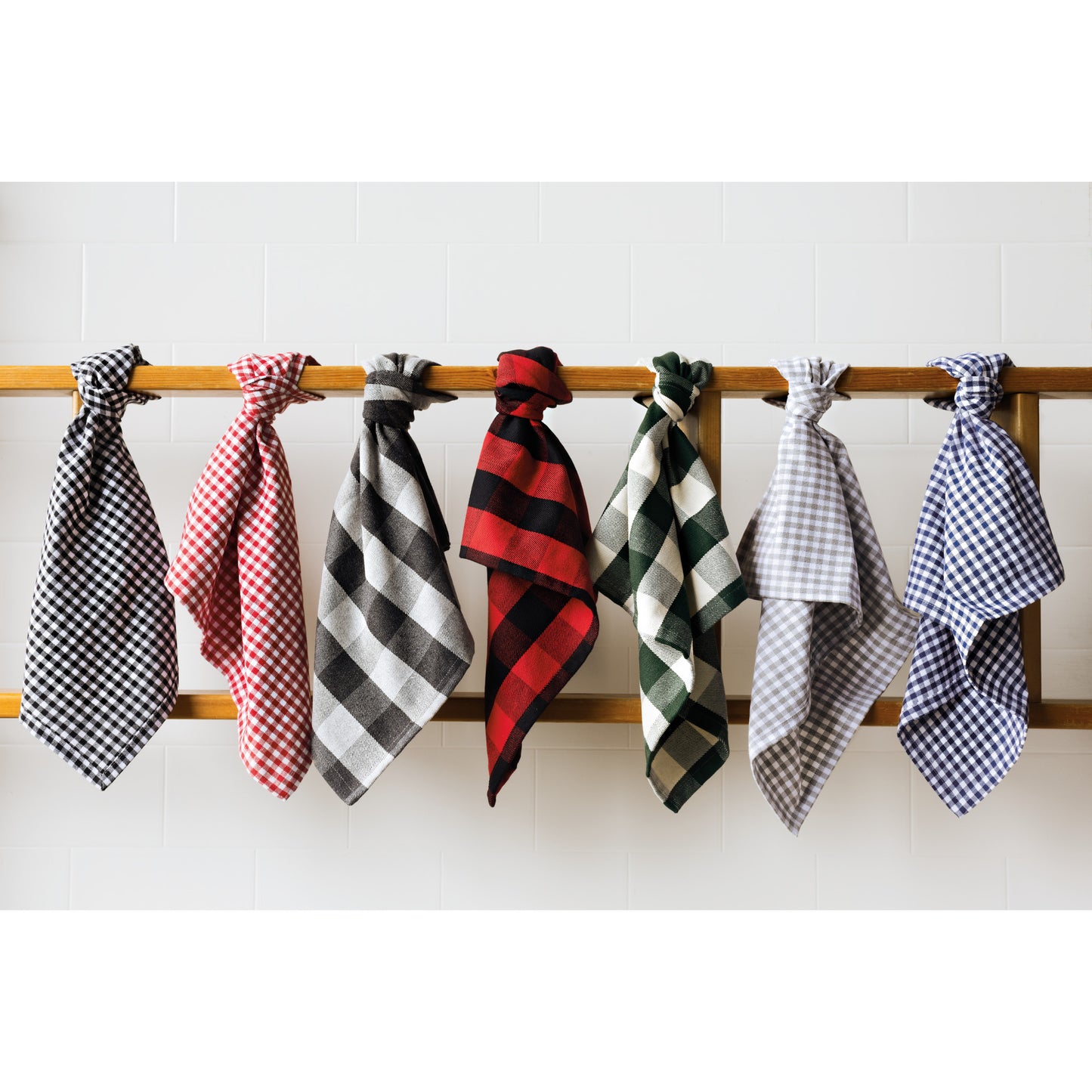 Recycled Cotton 2nd Spin Red Buffalo Check Napkins Set of 4