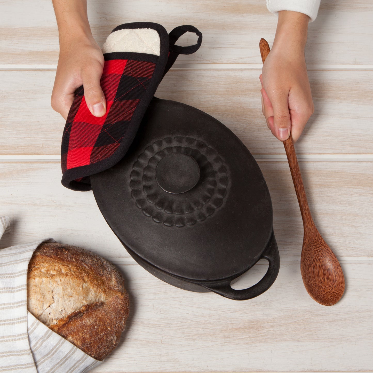 Superior Red Buffalo Check Pocket Potholder