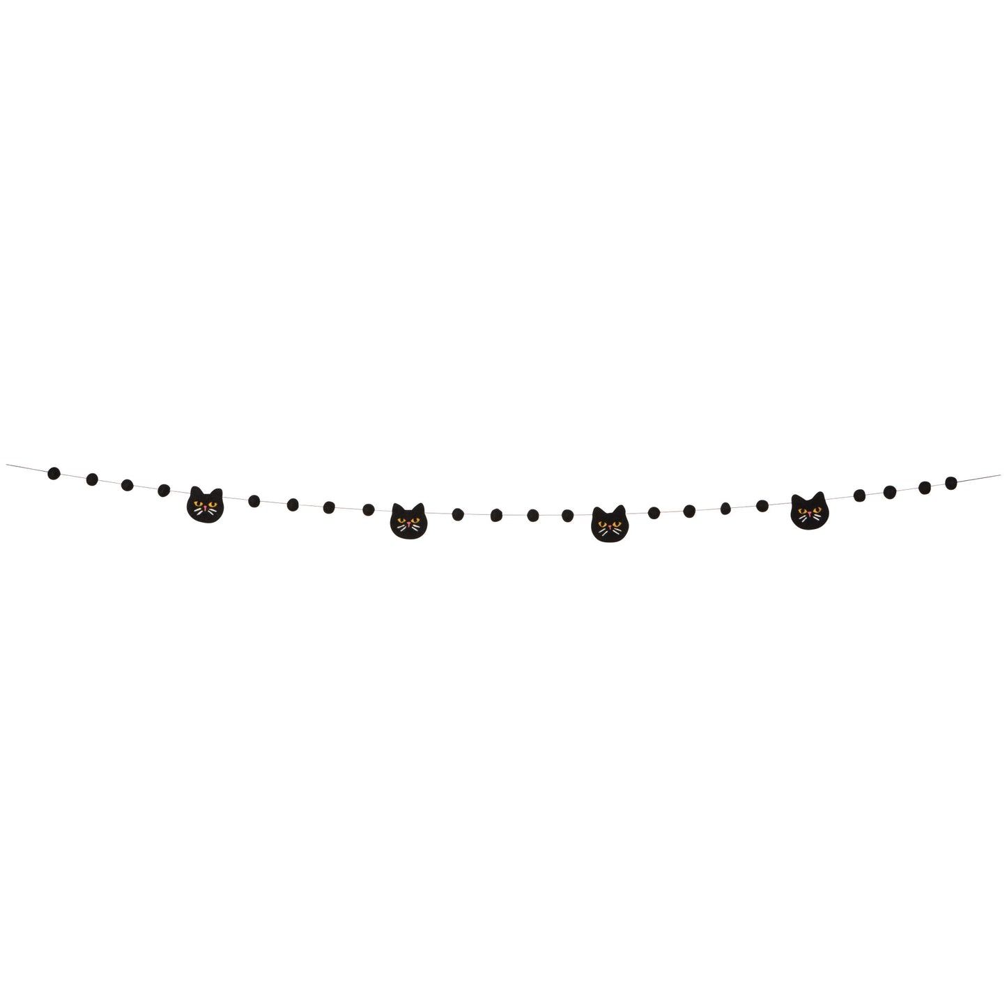 Black Cat Felt Garland