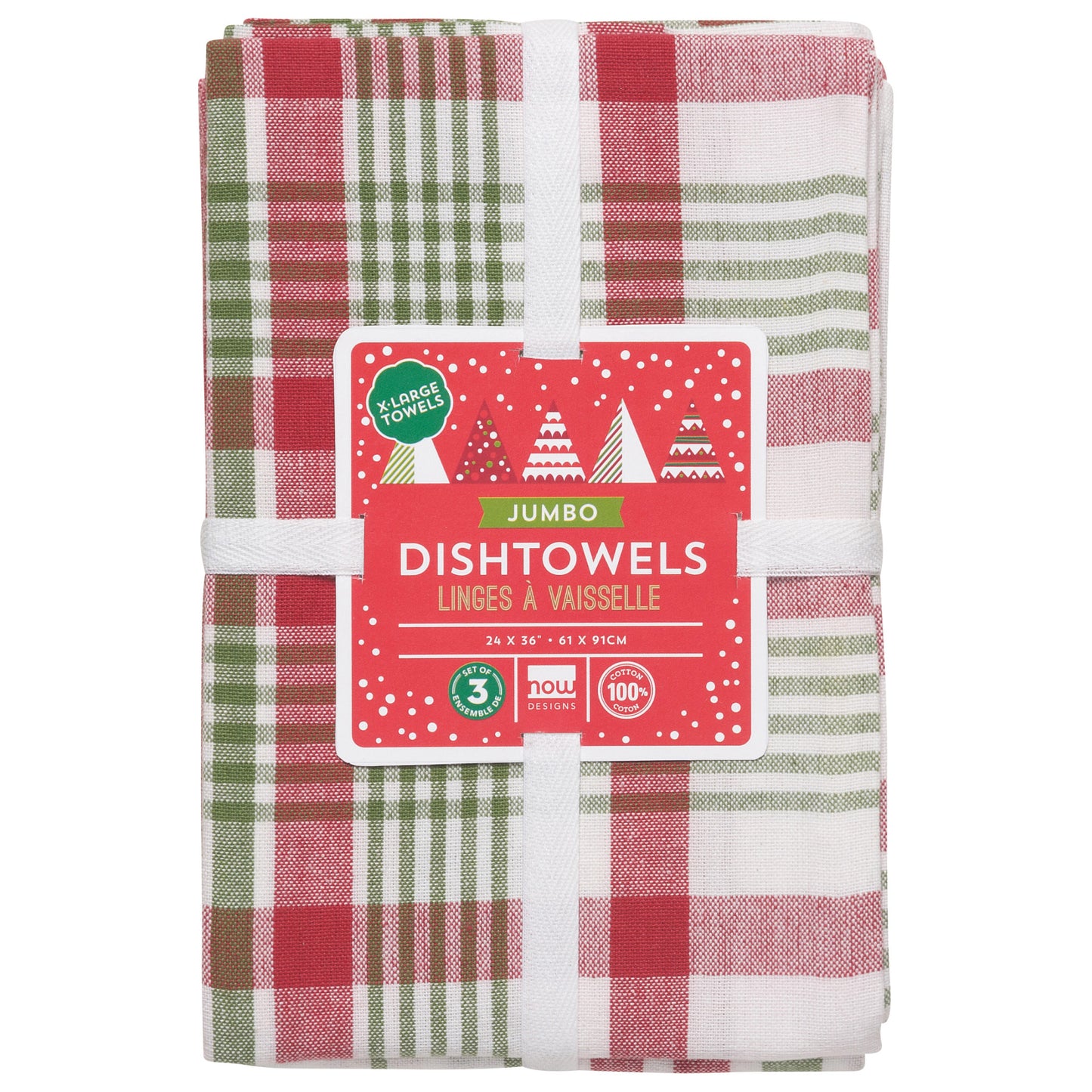 Jumbo Christmas Dishtowels Set of 3