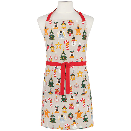 Bauble Cats Christmas Apron