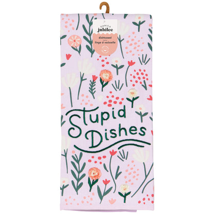 Stupid Dishes Dishtowel