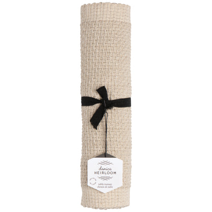 Lattice Table Runner - Dove Gray