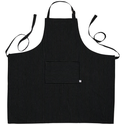 Black Pinstripe Oversized Mighty Apron