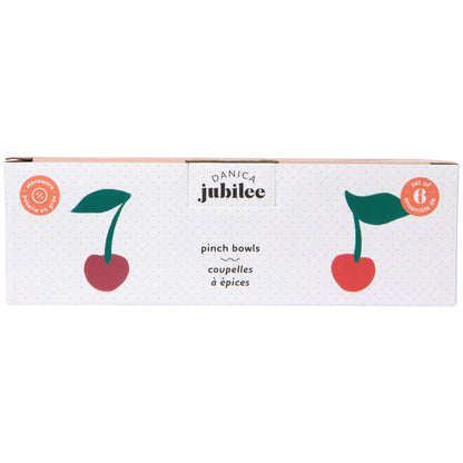 Very Cherry Pinch Bowls Set of 6 Assorted