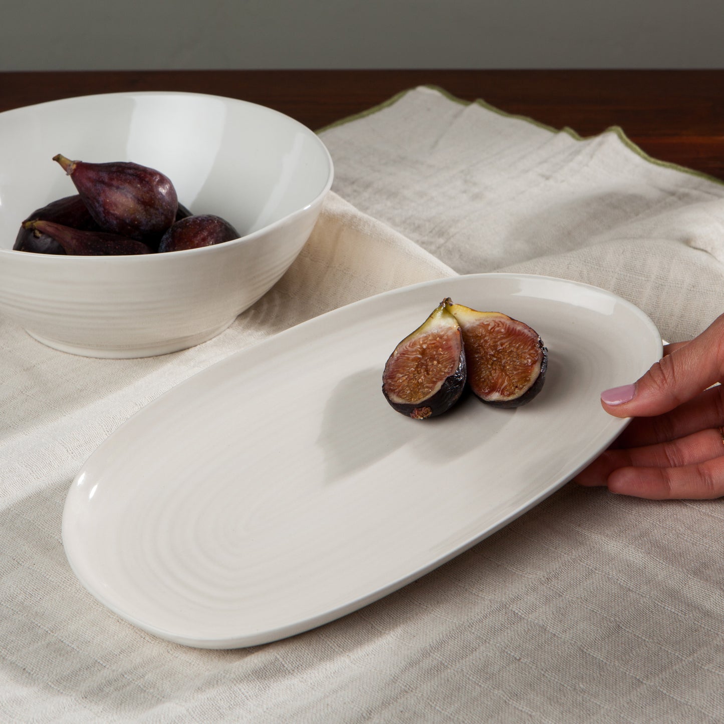Aquarius Oyster Oval Platter 10.5 Inch