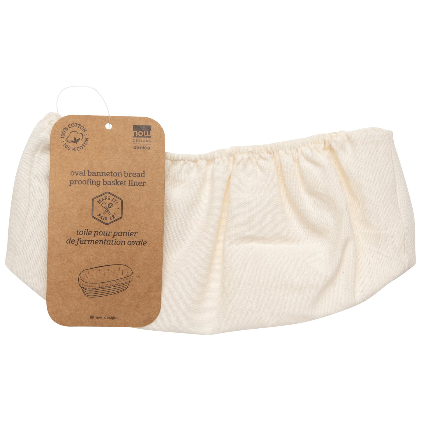 Banneton Natural Cotton Liner Oval