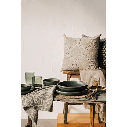 Ogee Block Print Pillow 20 x 20 inch