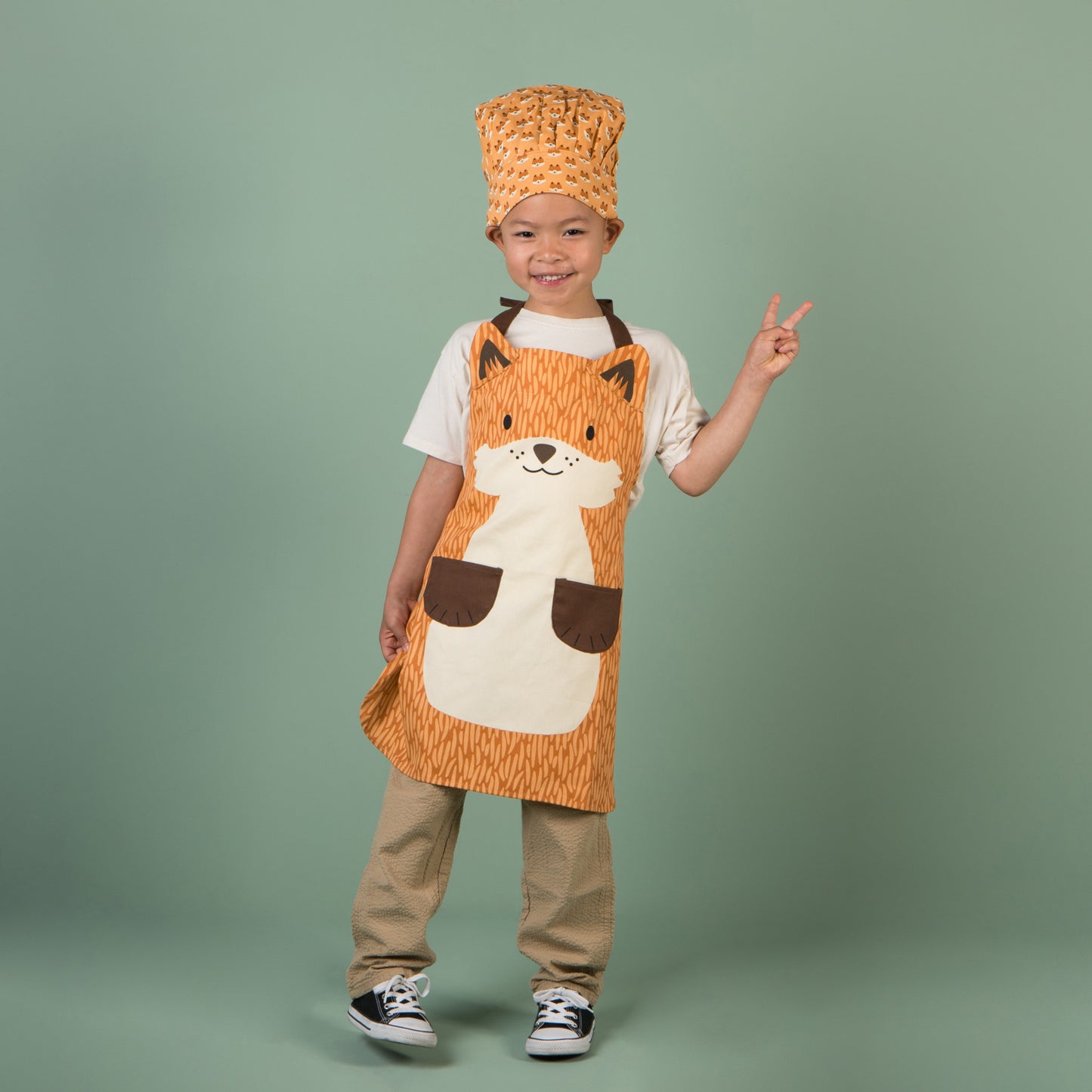 Dog Kid's Apron and Hat Set