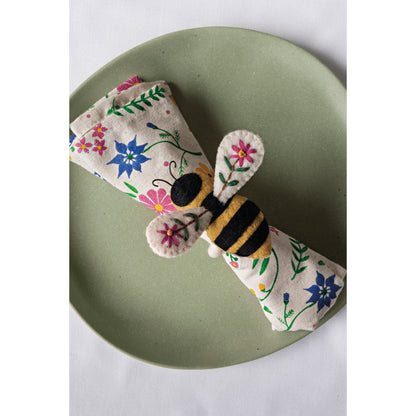 Bee Garden Felt Napkin Ring