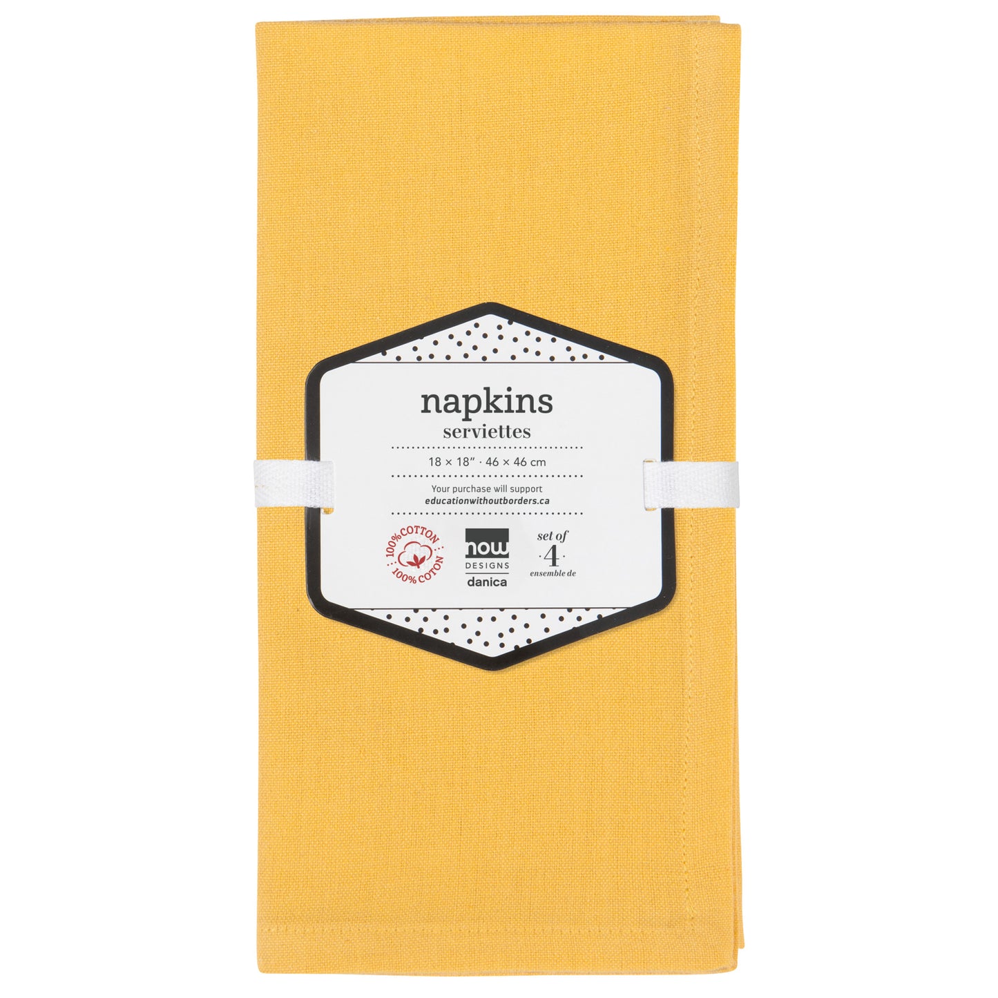 Spectrum Napkins Honey Set of 4