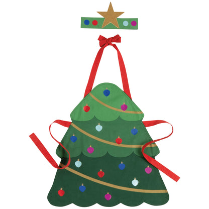 Xmas Tree Christmas Kid's Apron and Hat Set
