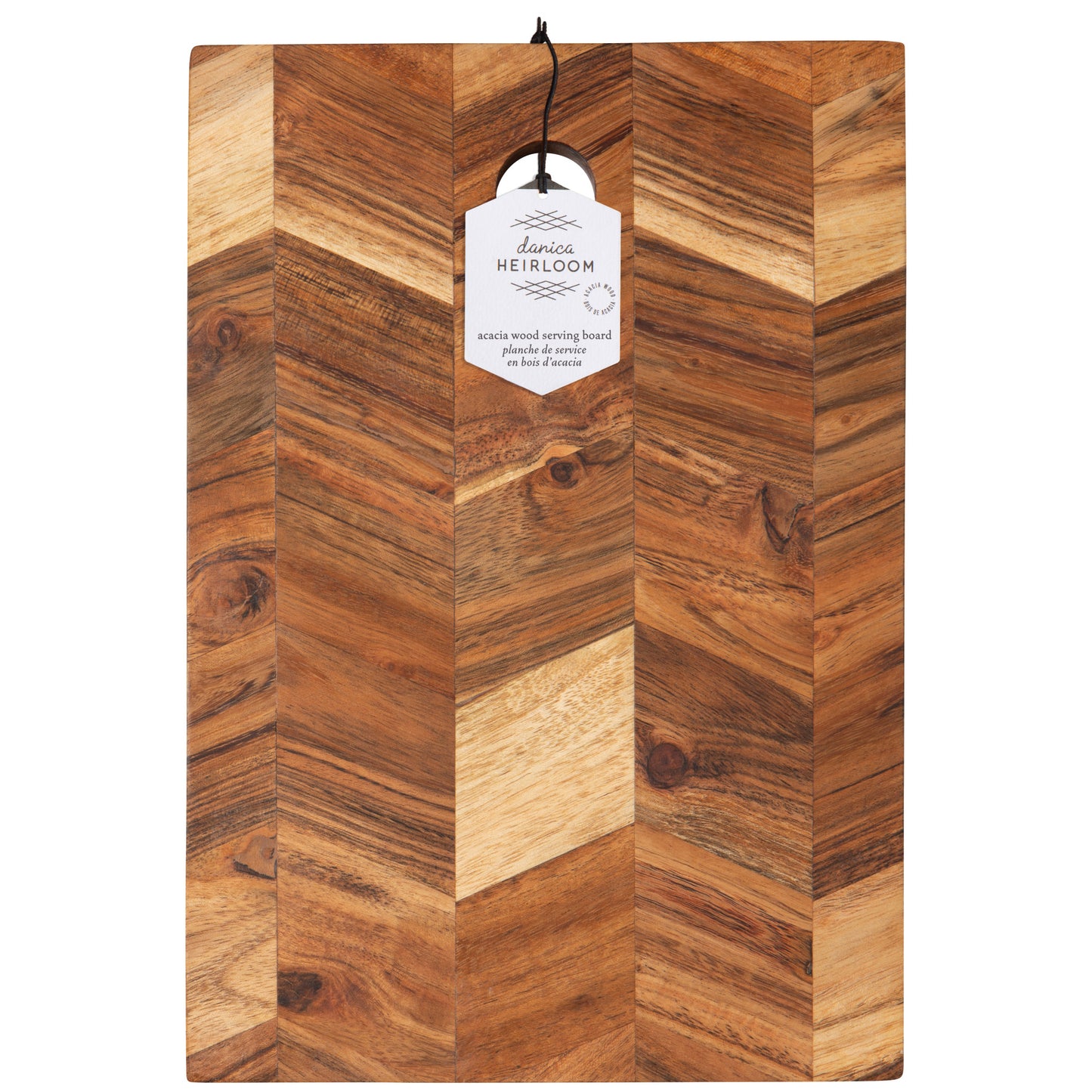 Acacia Chevron Serving Board 10 inch