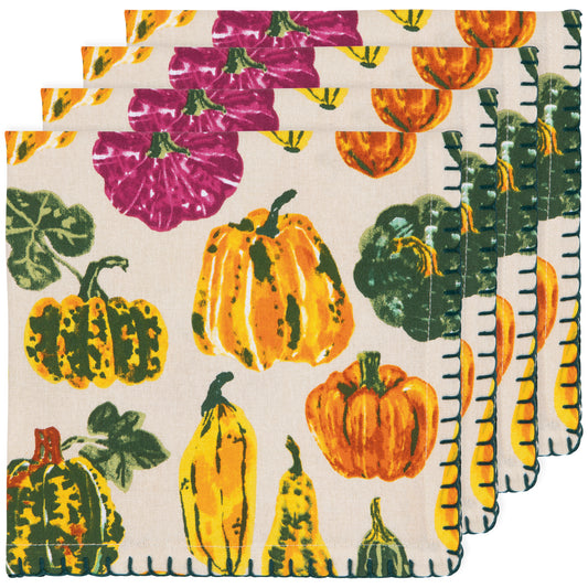 Harvest Gourds Napkins Set of 4