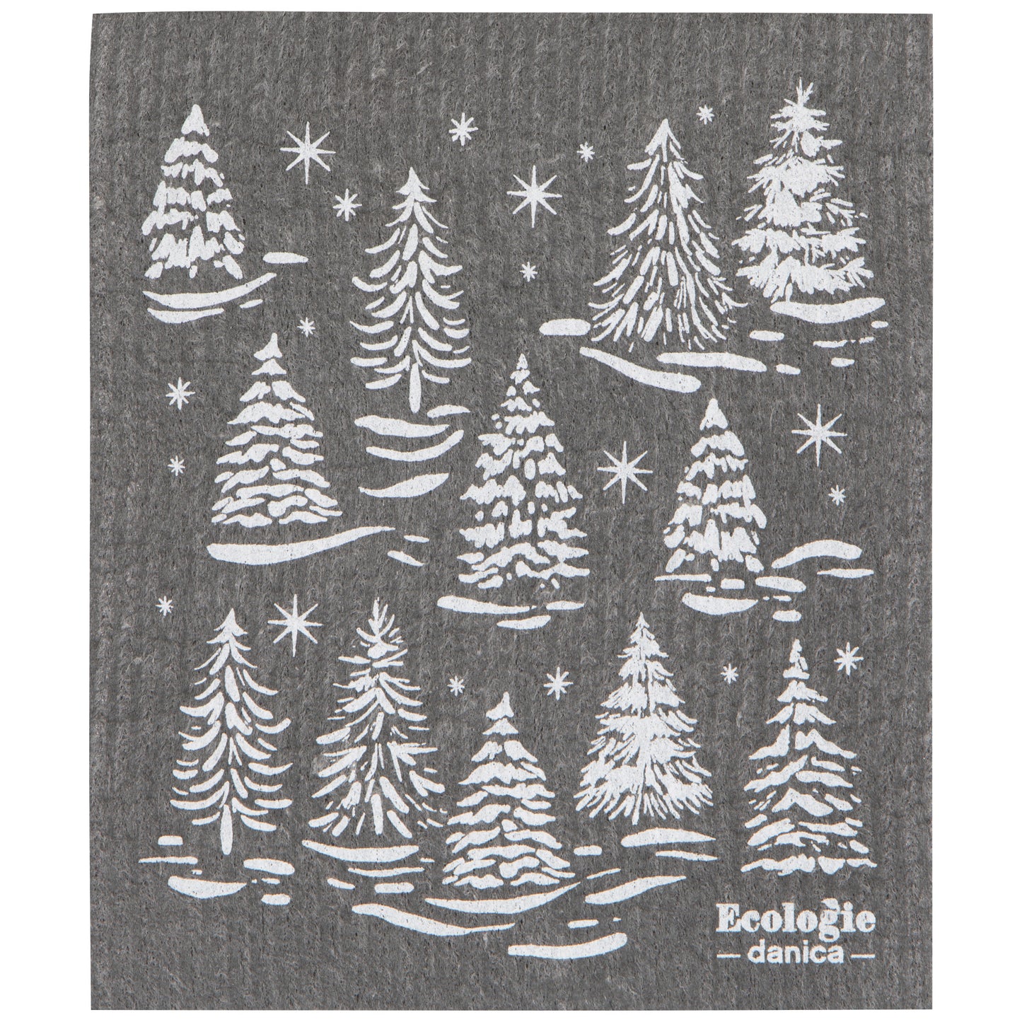 Winter Frost Christmas Swedish Dishcloth
