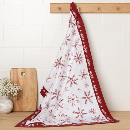 Snowflakes Christmas Dishtowel