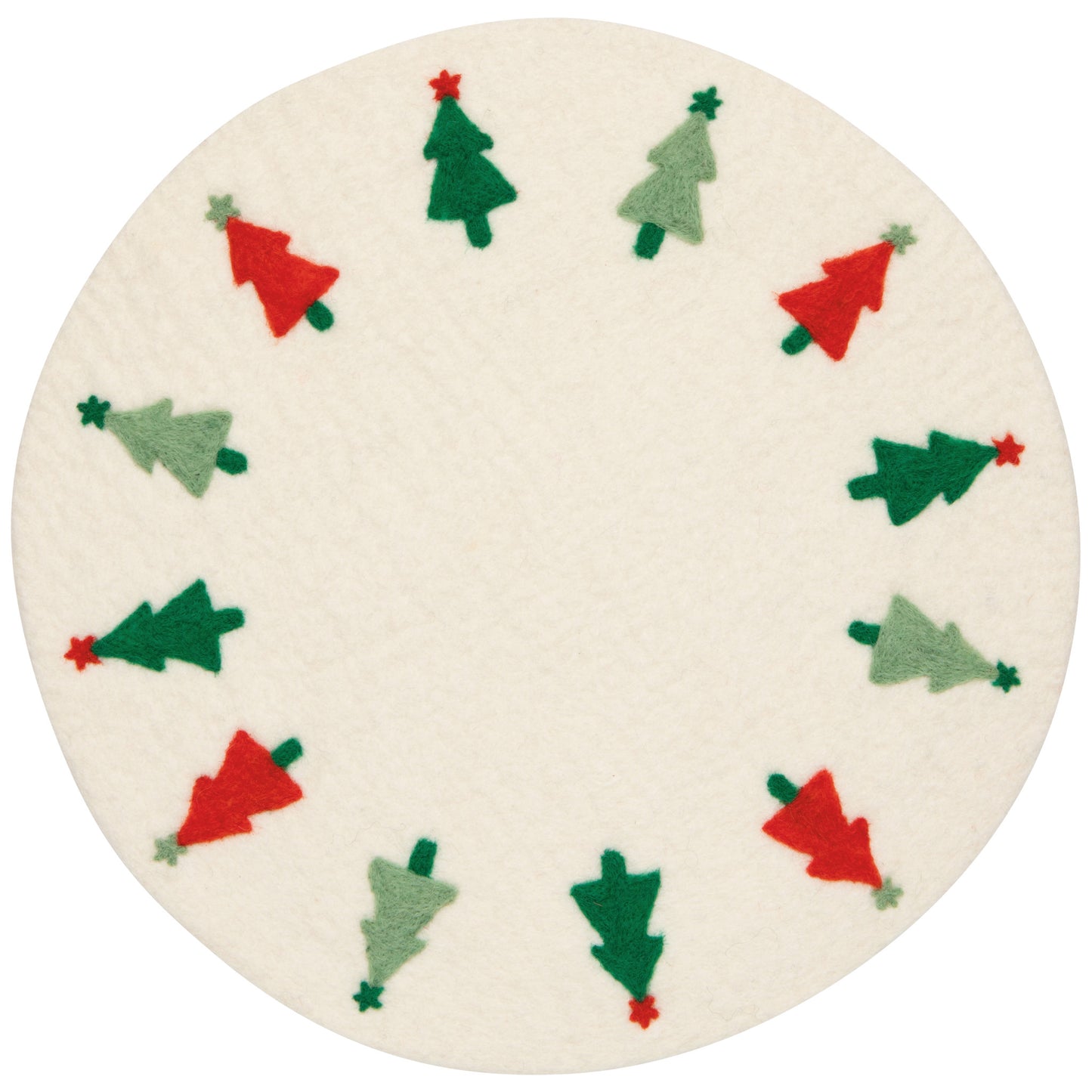 Glitzmas Christmas Felted Wool Placemat
