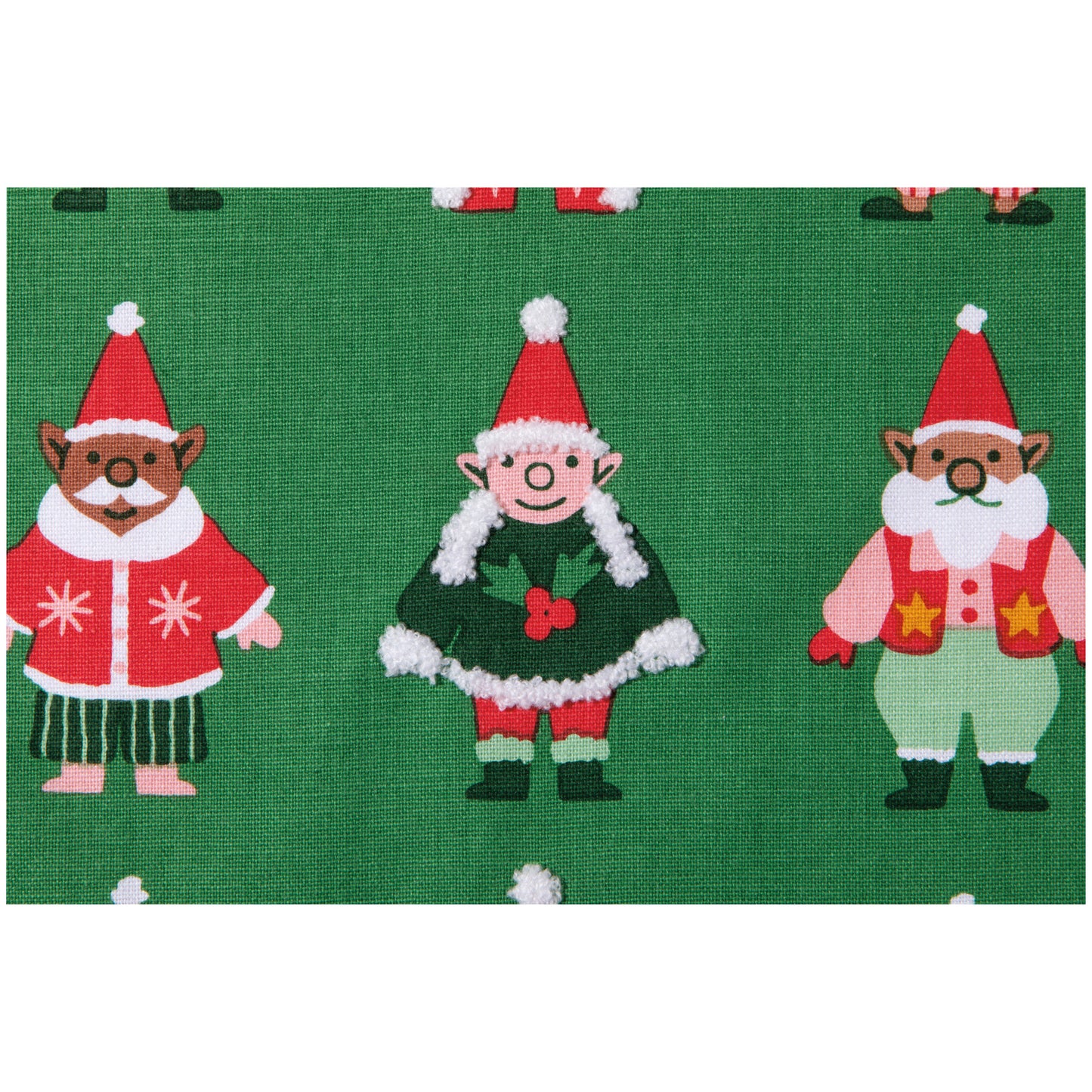 Festive Gnomes Christmas Dishtowel