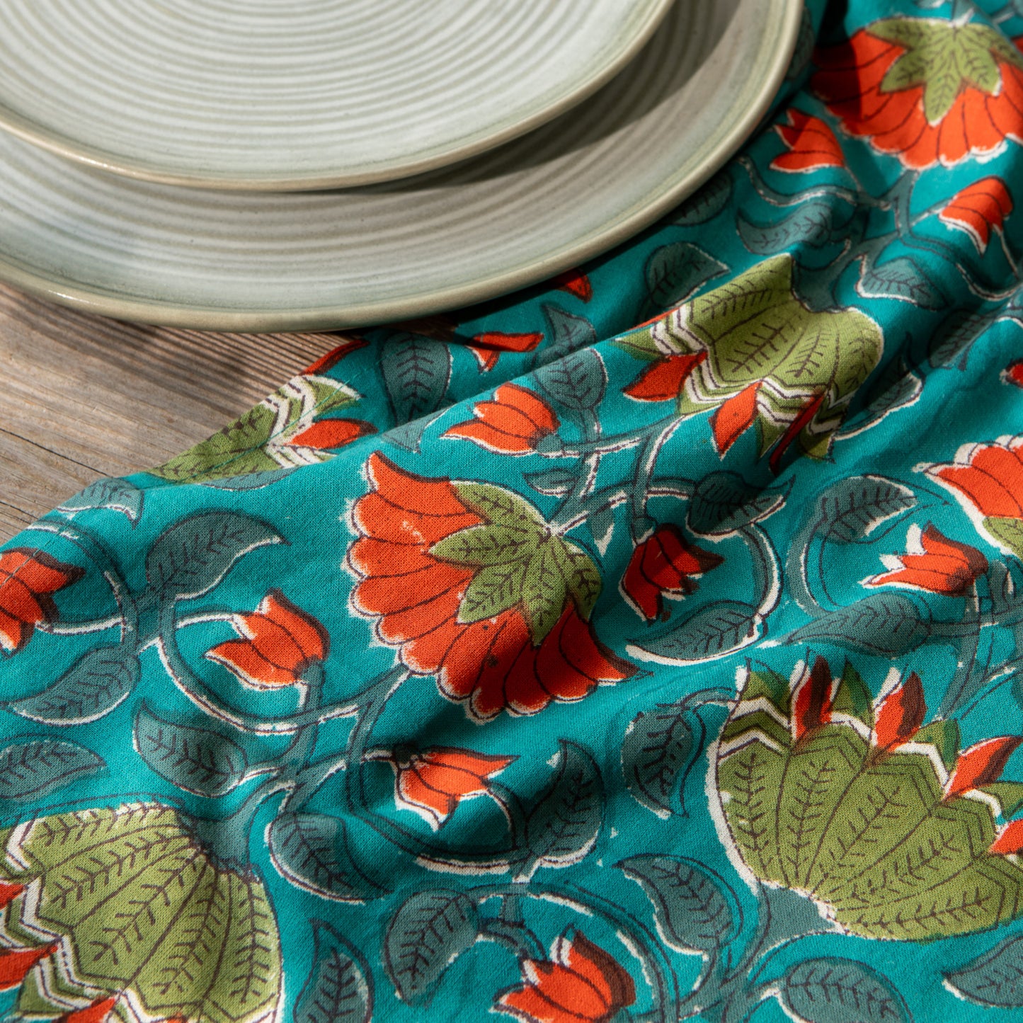 Allure Block Print Dishtowel