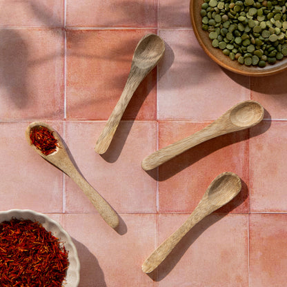 Mango Wood Mini Spoons Set of 4