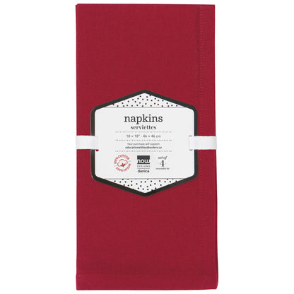 Spectrum Napkins Carmine Red Set of 4