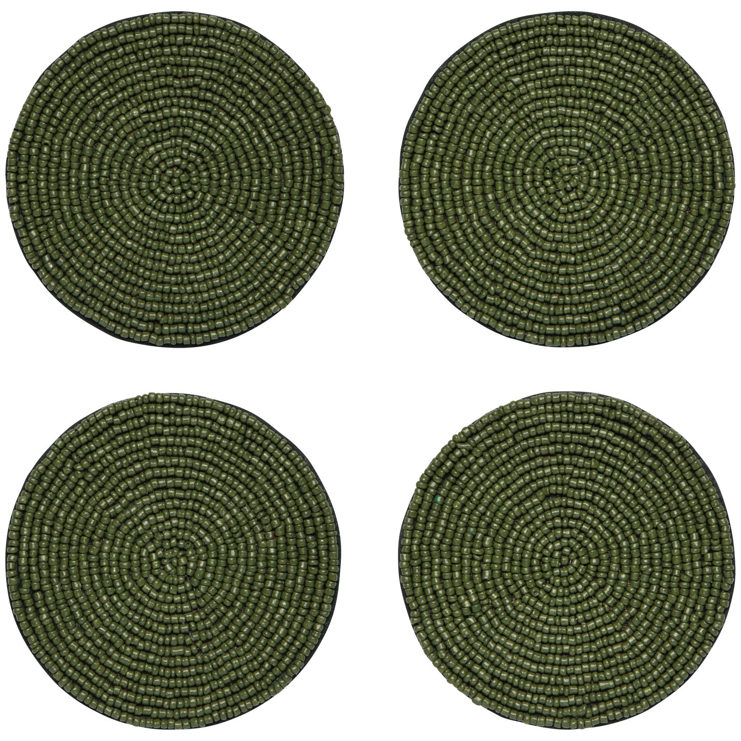 Cedar Beaded Coasters Set of 4