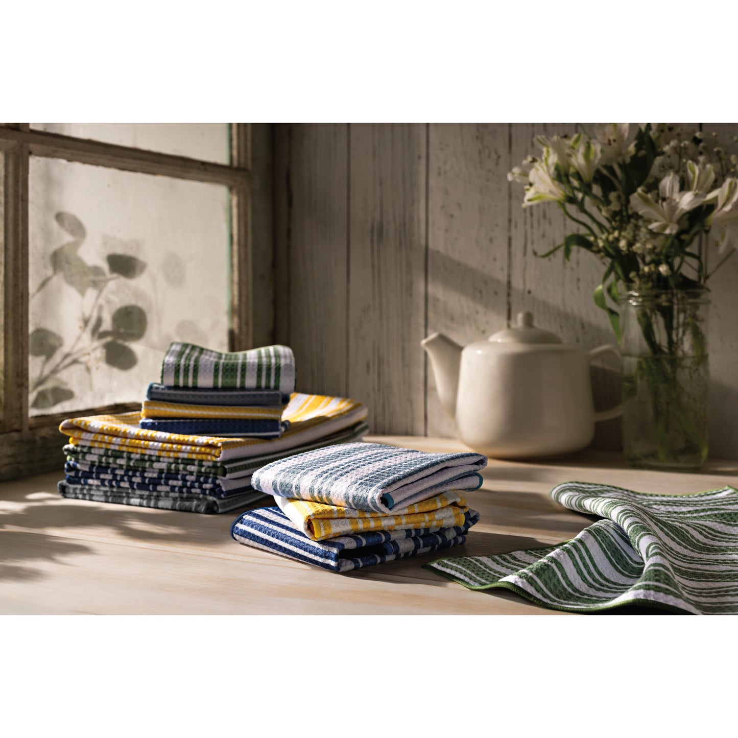 Lemon Recycled Microfibre Dishcloths Set of 2