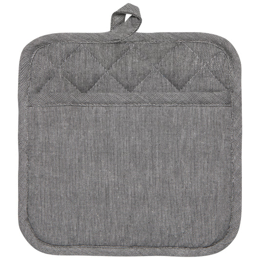 Slate Silicone-Cotton Pocket Potholder