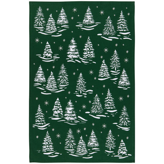 Winter Frost Christmas Dishtowel