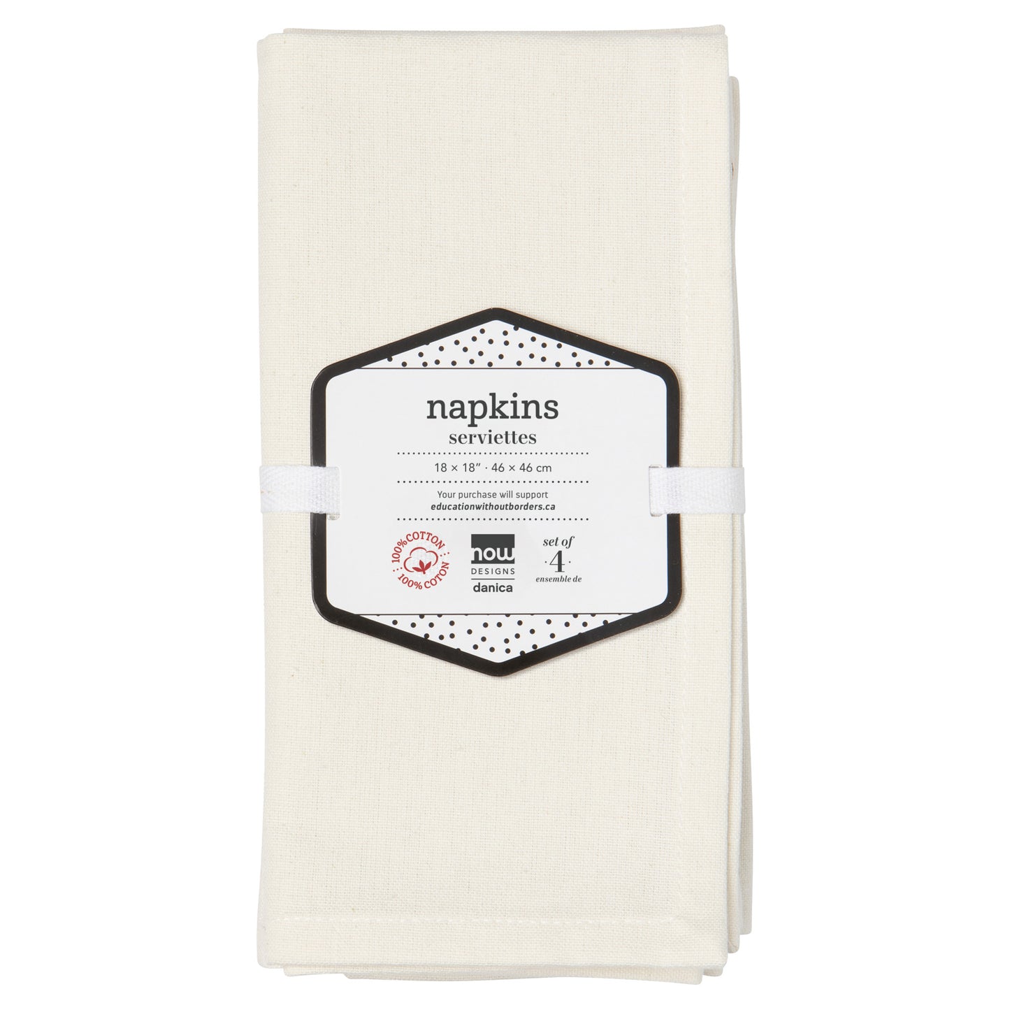 Spectrum Napkins Ivory Set of 4