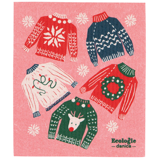 Merry Knitmas Swedish Dishcloth