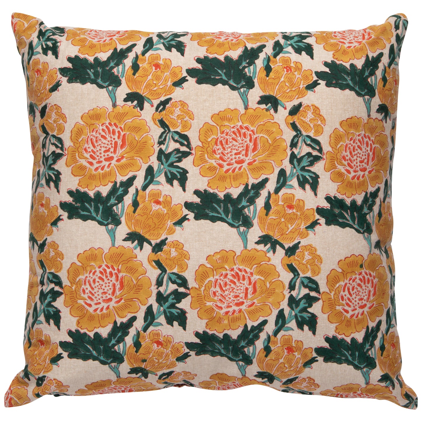 Goldenrise Block Print Pillow 20 x 20 inch