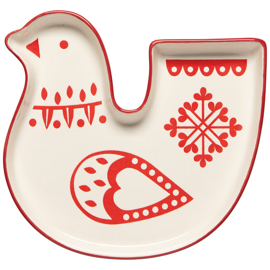 Folk Forest Christmas Tray