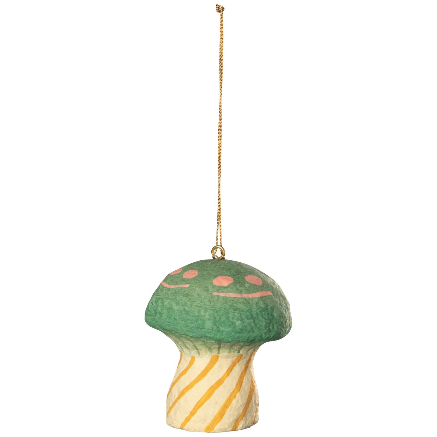 Mushroom Gems Mache Christmas Tree Ornaments - 3 Assorted Styles