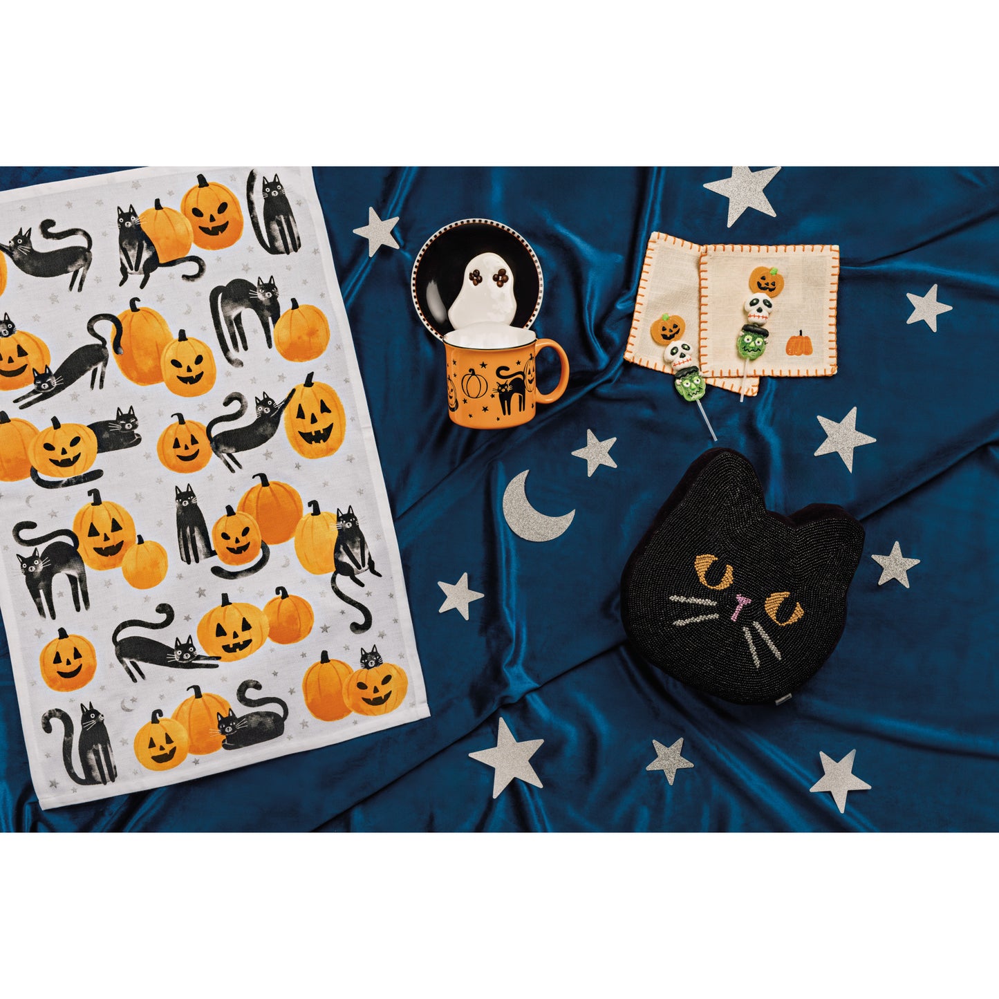 Purranormal Activity Halloween Dishtowel