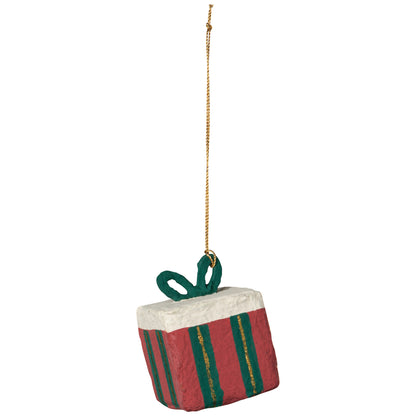 Merry Medley Mache Christmas Tree Ornaments - 3 Assorted Styles