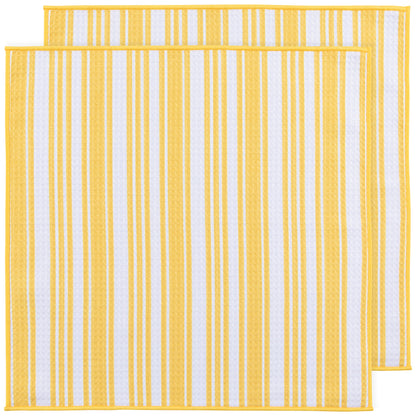 Lemon Recycled Microfibre Dishcloths Set of 2