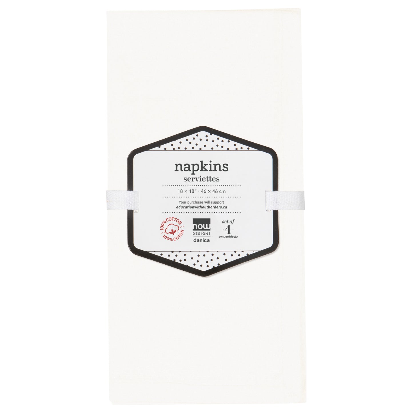 Spectrum Napkins White Set of 4