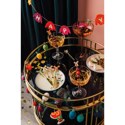 Bowtique Cocktail Pick Set of 4 assorted