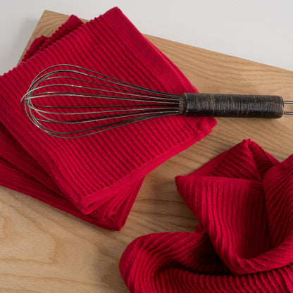 Ripple Red Dishcloths Set of 2