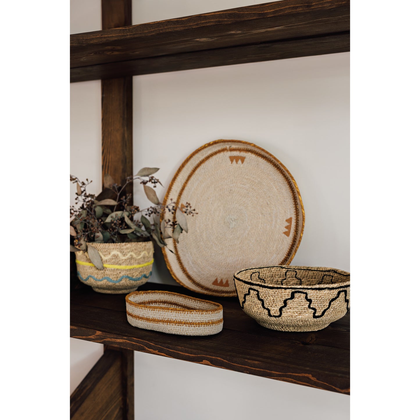 Linear Seagrass Oval Tray