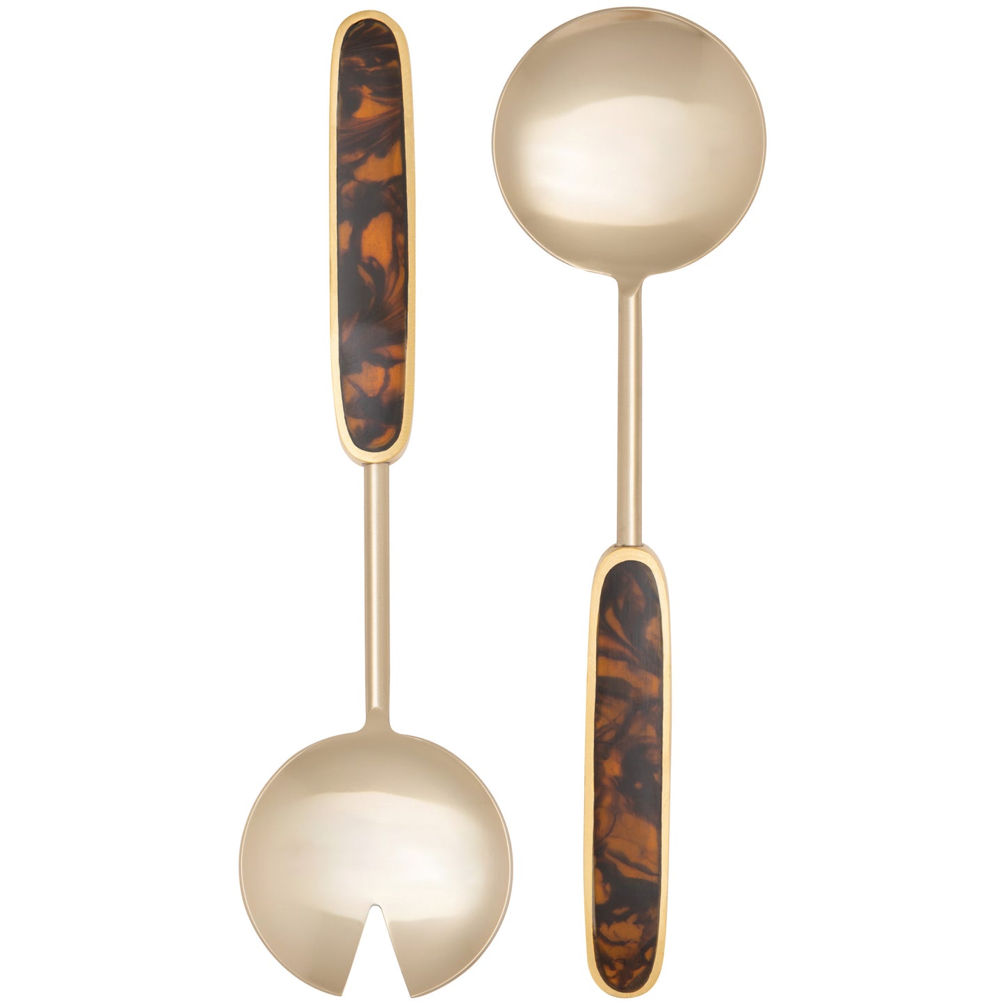 Tortoiseshell Salad Servers Set of 2